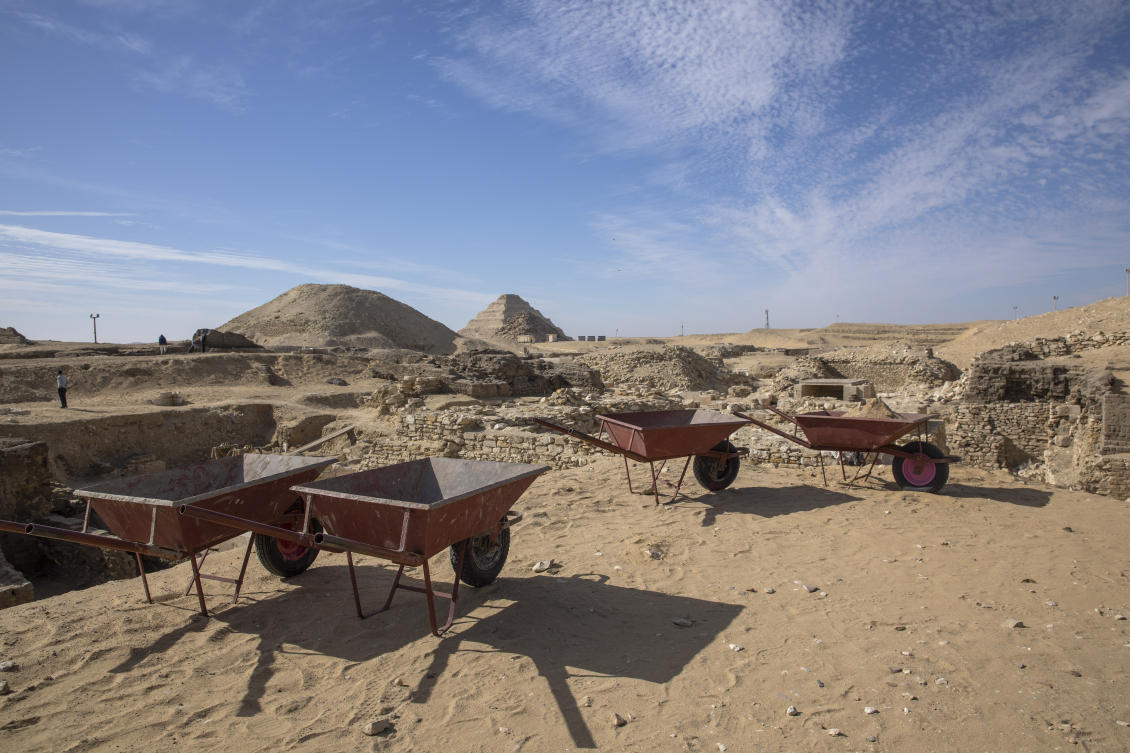 Egypt announces ‘major discoveries’ at Saqqara archaeological site