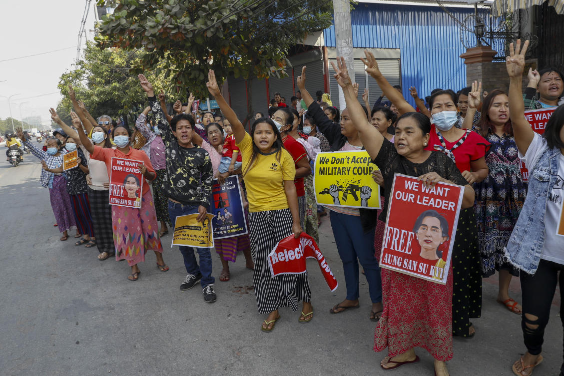 Myanmar Coup Opponents In Big Show Of Rejection Of Military Claims Arab News Pk