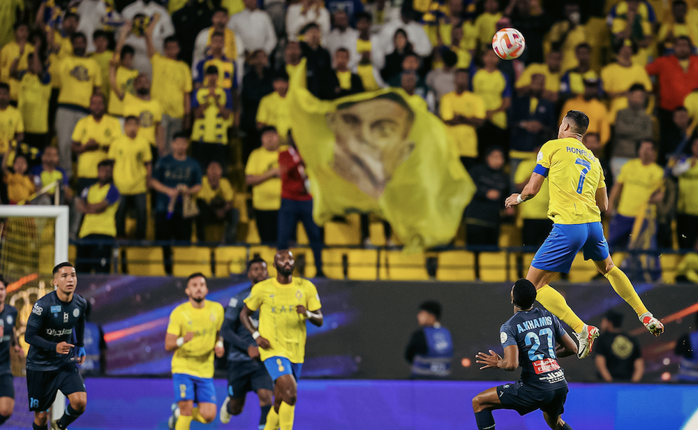 Cristiano Ronaldo scored two more memorable goals to steer Al-Nassr to a 3-0 win over Al-Akhdoud on Friday. (X/@AlNassrFC)