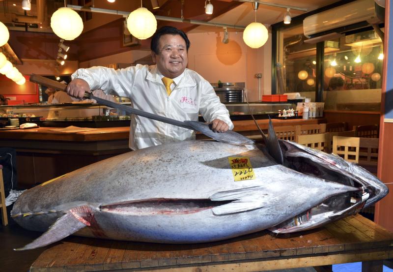 Giant tuna sells for record 1.8 million in Japan Arab News PK