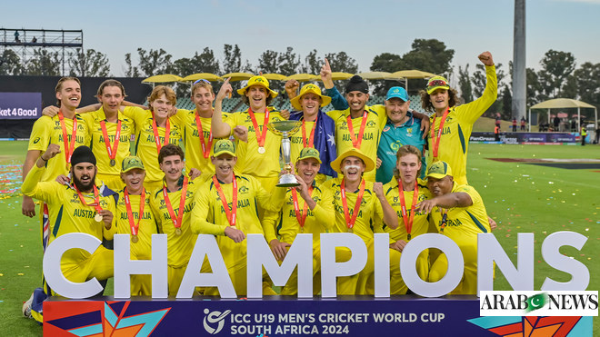 Unbeaten Australia wins under-19 cricket World Cup after beating India by 79 runs in South Africa