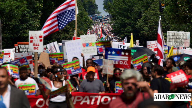 Washington DC residents protest against Trump’s troop deployment to the city – Arab News PK  www.arabnews.pk