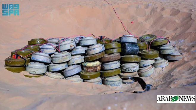 KSrelief Masam project clears 1,263 landmines from Yemen in one week