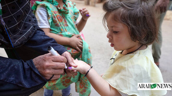 Health authorities vaccinate 18.2 million children in ongoing Pakistan anti-polio drive  Arab News PK