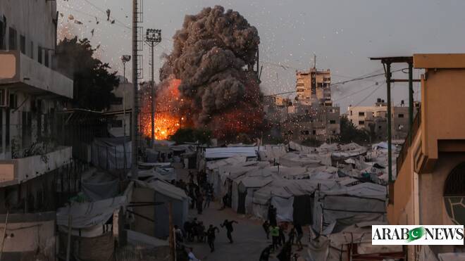 Israeli airstrike flattens mosque in Gaza City | Arab News PK
