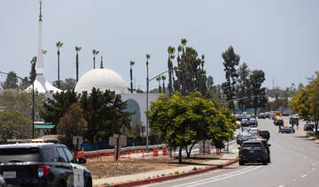 Police respond to a reported active shooter at the Islamic Center of San Diego in San Diego, California, on May 18, 2026. (AFP)