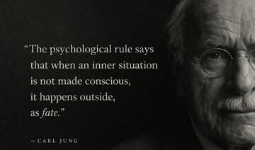 What we don’t confront does not disappear. | Carl Jung (archival photograph)