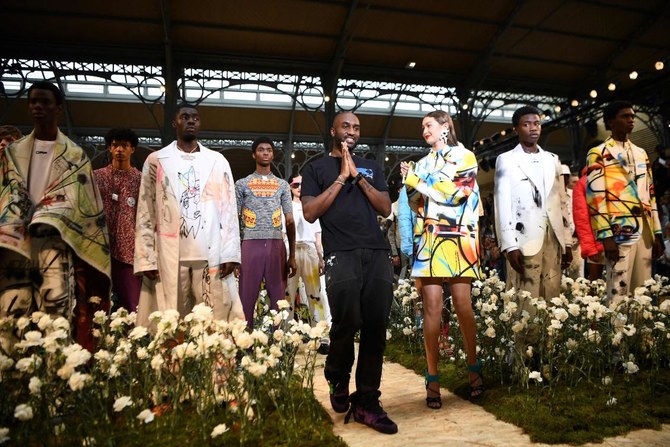 Designer virgil abloh embroidered fashion vision from childhood in the last  collection at louis vuitton