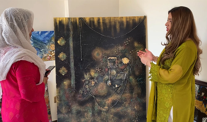 Inspired by Saudi reforms, Pakistani artist uses mixed-media to highlight  'women's empowerment