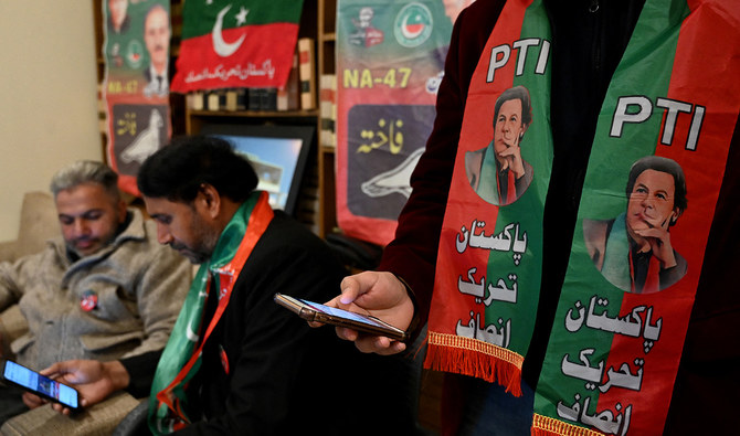 Voters supporting PTI at Polling Stations