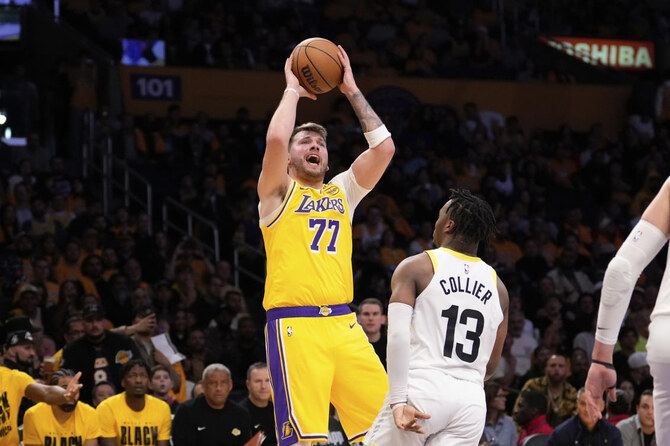 Luka Doncic makes his Lakers debut with win against Jazz | Arab News PK