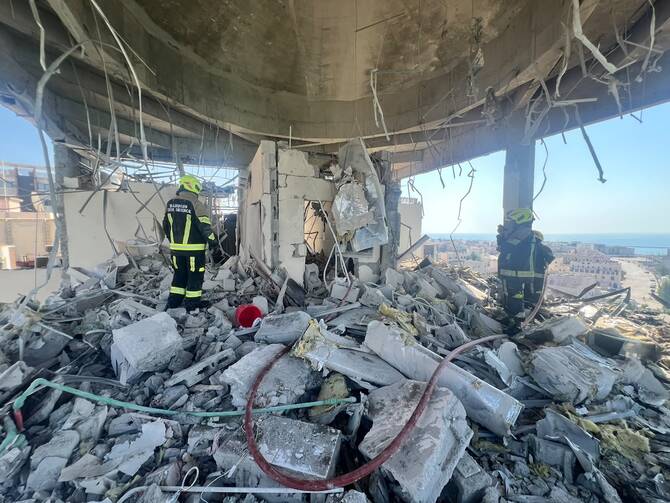 Residential building damaged in latest Iranian attack — Bahrain interior  ministry | Arab News PK