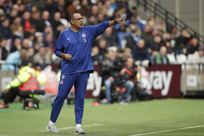 Maurizio Sarri sets sights on Liverpool after West Ham stifle Chelsea |  Arab News PK