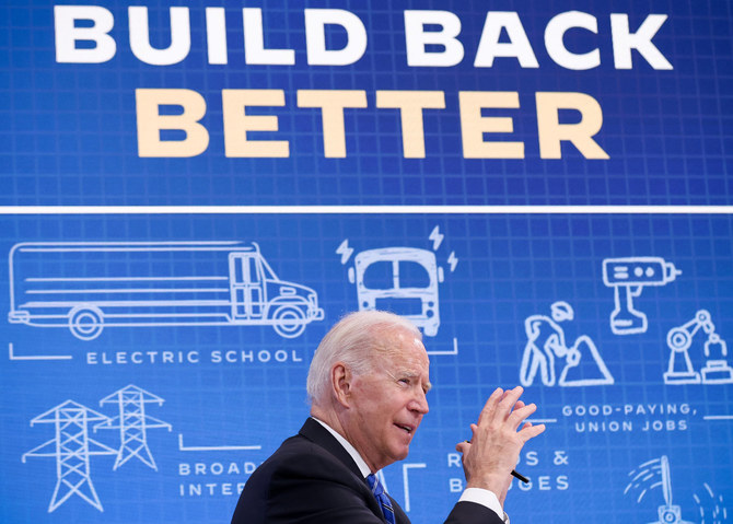 US President Joe Biden meets virtually with governors, mayors, and other state and local elected officials to discuss the bipartisan Infrastructure Investment and Jobs Act on August 11, 2021. (REUTERS)