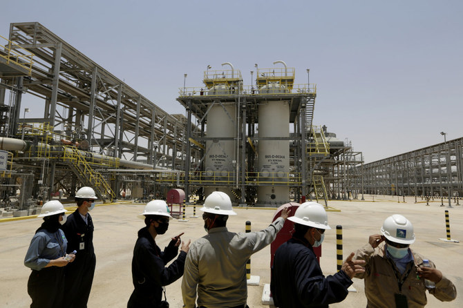 A view of Saudi Arabia's Hawiyah Natural Gas Liquids Recovery Plant in the Eastern Province. (AP file photo)