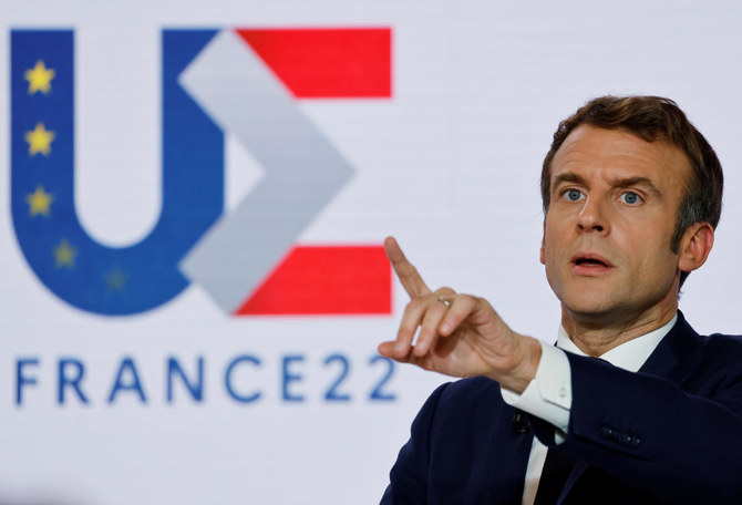 French President Emmanuel Macron. (AP)