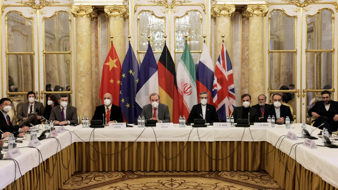EU and Iranian delegations attend a meeting of the JCPOA Joint Commission in Vienna, Austria on December 17, 2021. (Reuters /file photo)