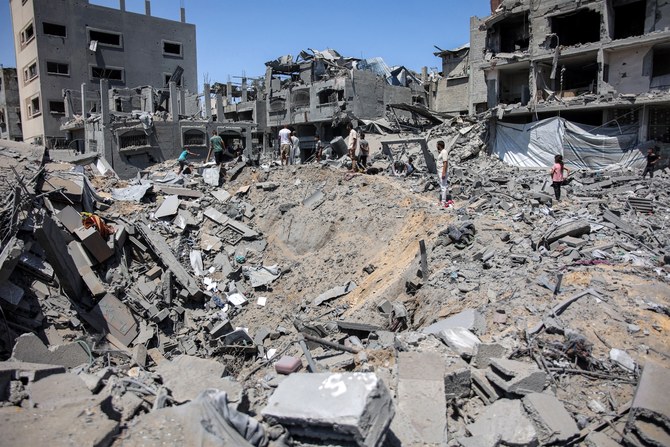 The facts have been largely filtered through an Israeli lens, with the suffering of Gaza's population often overlooked (AFP)