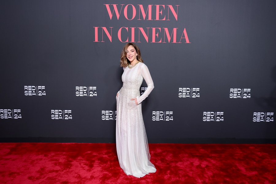 Fatima Al-Banawi at the Red Sea International Film Festival 2024. (Getty Images)