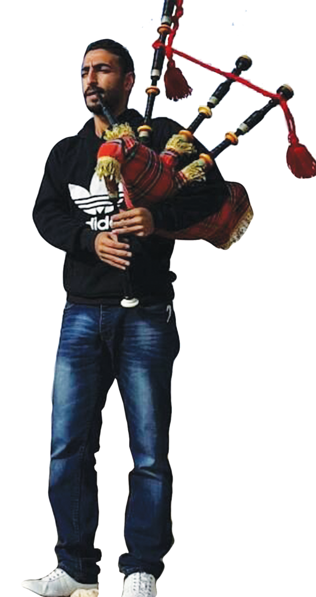 Jordan bagpiper graffiti celebrates Middle East’s ‘Scottish connection